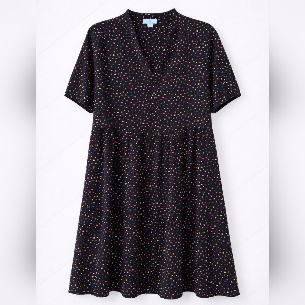⭐️ CeCe Black Polka Dot Babydoll Dress - size medium